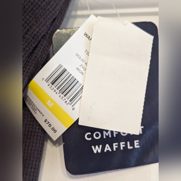 Surf and Swim Company DARK Gray waffle Knit Joggers , US M - Picture 3 of 9